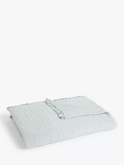 Stitch Bedspread,Blue