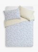 Scribble Reversible Cotton Duvet Cover Set